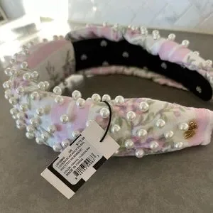 Lele Sadoughi X LoveShackFancy  Headband NWT Pastel Cloud Pearl Lele Sadoughi | Accessories | Lele Sadoughi X Loveshackfancy  main image 3